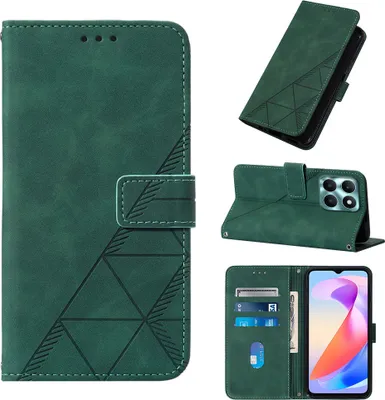Custodia A Portafoglio In Pelle Per Honor X6a | Con Slot Carte E Supporto | Cover Protettiva Con Chiusura Magnetica - Blu - 2