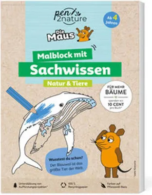 Immagine prodotto di Die Maus - Malblock mit Sachwissen Natur & Tiere