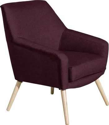 Produktbild von Max Winzer Sessel Alegro - Flachgewebe burgund - Maße: 67 x 71 x 81 cm