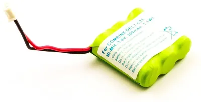Produktbild von Akku für Panasonic PANAFONE KX-T991DL NiMH 3,6 Volt 300 mAh grün.