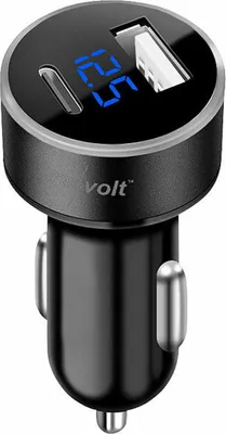Image de Chargeur allume-cigare 12 / 24 V USB-A / USB-C 32 W avec écran
