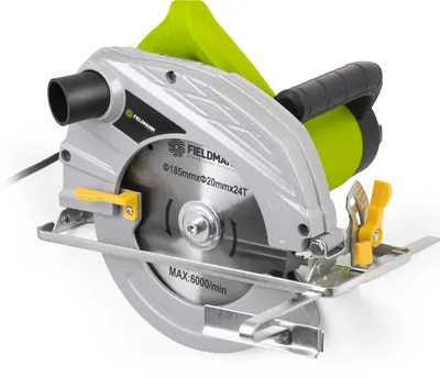Obrázek produktu pro FIELDMANN FDK 201202-E Kotoučová pila, výkon 1 200 W, nastavitelná hloubka a sklon řezu, 1 ks pilového kotouče součást balení (185 mm / 24zubů)