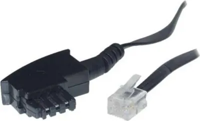 Produktbild von S/CONN maximum connectivity Telefon-Anschlußkabel-TAE F-Stecker auf Western-Stecker 6/4, Siemens, 20,0m (70055-20)