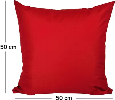 Produktbild von JACK 50x50cm Outdoor Lounge Kissen Dekokissen inkl. XXL-Füllung Wasserabweisend Sitzkissen Garten Stuhl Lotus Effekt, Farbe:Rot