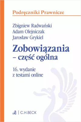 Immagine prodotto di Zobowiązania - część ogólna z testami online. Wydanie 16