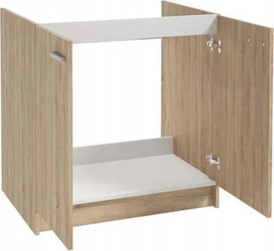 Produktbild von Aqua For You | Küchenschrank Single - Küchenunterschrank - 80x50cm - Eiche Sonoma - Stehend - 2 Türen