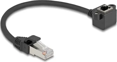 Zdjęcie produktu dla DeLOCK 81040, 0,25 m, Cat6, F/UTP (FTP), RJ-45, RJ-45, Czarny