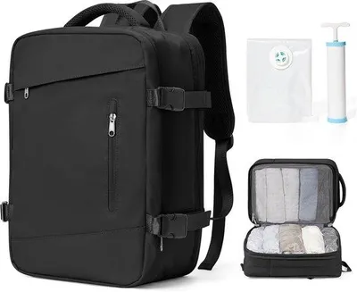 Productafbeelding van Handbagage Rugzak 40x25x20 cm voor Ryanair, Laptopcompartiment, Antidiefstal, Ideaal voor Vliegtuigreis en Weekendje Weg