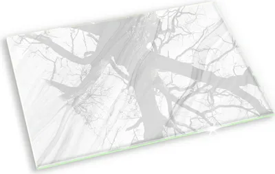 Produktbild von Unterlage für Kerzen Minimalistisch Glas Gummifüße - 80x52 cm - Zarter Marmor