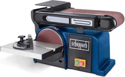 Produktbild von Scheppach Band-& Tellerschleifer BTS800 | 370W | Bandlänge/breite 715x100mm | SchleiftellerØ 150mm | 90°- 45° verstellbarer Auflagetisch