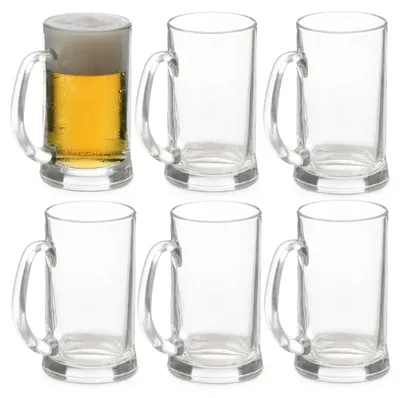 Produktbild von Vivalto Bierglaser - transparentes Glas - 6x Stuck - 650 ml -