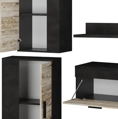 Produktbild von Wohnwand Vicco Berno Beige 4er Set, Model 36329