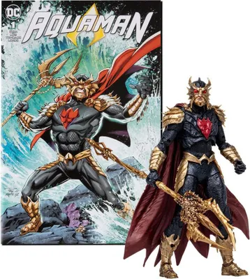Produktbild von DC Direct Page Punchers Actionfigur & Comic Ocean Master (Aquaman) 18 cm