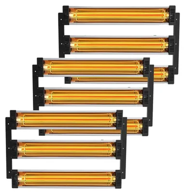Immagine prodotto di VEVOR 3x essiccatore di vernice riscaldatore radiante a infrarossi lampada a infrarossi 3kW