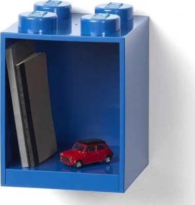 Zdjęcie produktu dla LEGO 41141731 LEGO BRICK SHELF 4 półka na klocki, szerokość: 159 mm, niebieska