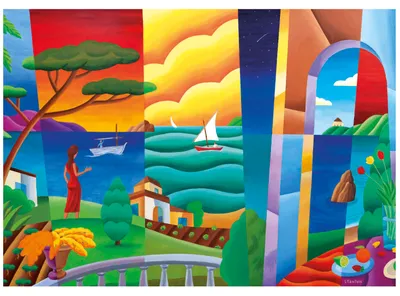 Produktbild von Educa Puzzle Penelope Waits 2000 Teile Philip Stanton Kunstwerk