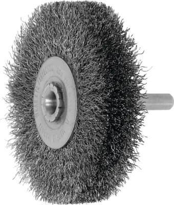 Image de Brosse ronde à tige Lessmann INOX complète 0,20 mm, ⌀ de la brosse x largeur de garniture : 70 x 16 mm