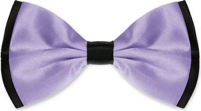 Produktbild von Fliege Herren Hochzeit Konfirmation Anzug Smoking Schleife Schlips zweifarbig helllila-schwarz