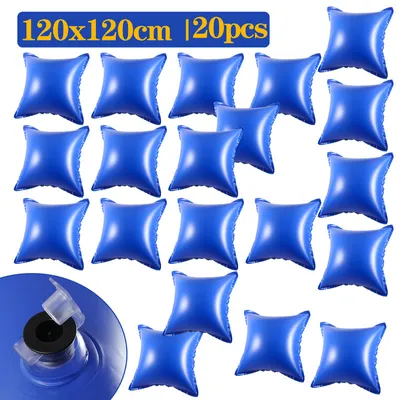 Produktbild von Clanmacy 20pcs Poolkissen Pool Winter Luftkissen 122 x 122 x 60 cm, Pool Polster, Luftkissen, Winterkissen für Abdeckplanen Poolabdeckung Winter Überwinterung