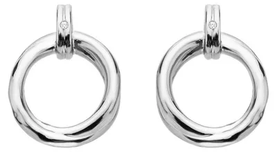 Produktbild von Silberne Hä ngeohrringe mit Diamanten Aura DE824
