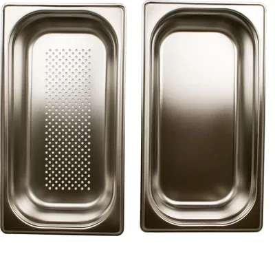 Produktbild von GN 1/3 Gastronormbehälter GN-Behälter aus Edelstahl 2,5 Liter Tiefe 65mm gelocht