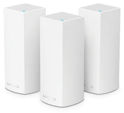 Obrázek produktu pro Linksys Velop, Bílá, Vnitřní, Síťový systém, Třípásmový (2,4 GHz / 5 GHz / 5 GHz), Wi-Fi 5 (802.11ac), 2200 Mbit/s