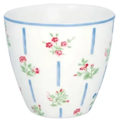 Produktbild von GreenGate Latte Becher Hannah Weiß/Geblümt