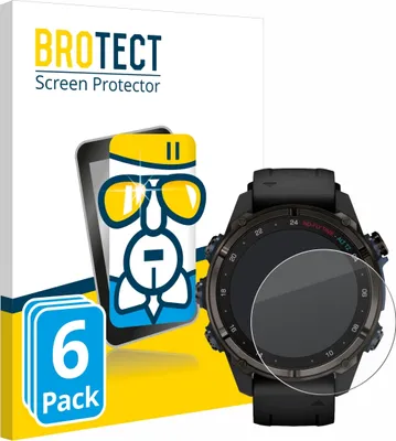 Produktbild von 6x BROTECT Schutzglas für Garmin Descent Mk3i (43 mm) Schutzfolie Panzer Folie Glas Display Schutz klar