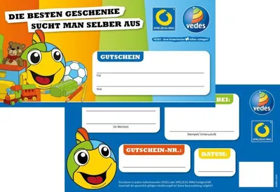 Zdjęcie produktu dla be1druckt GmbH 100 VEDI-Geschenkgutscheine