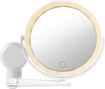 Image de Verk 27520 Miroir cosmétique LED, pivotant à 360°, blanc