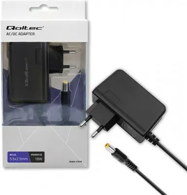 Produktbild von Qoltec 18W Netzteil 9V 2A | Kompakt & Effizient
