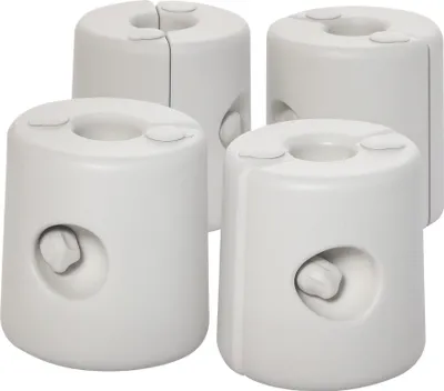 Produktbild von 4 x Gewichte Pavillon Standfuß Standsicherung Partyzelt Befüllung mit Wasser/Sand PE ∅24xH25cm