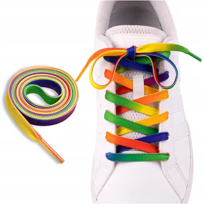 Produktbild von Sulpo Bunte Regenbogen Schnürsenkel 150 cm