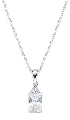 Produktbild von AMEN Schmuck, Halskette, Prinzessin, Damen, Silber 925, rhodiniert, mit Zirkonia