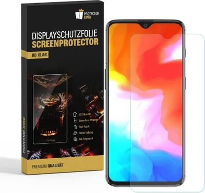 Produktbild von 6x Displayschutzfolie für OnePlus 6T Displayfolie Schutzfolie Folie HD ULTRA KLAR