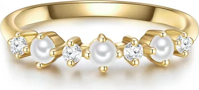 Produktbild von Glanzstücke München Ring Sterling Silber Zirkonia Süßwasser-Zuchtperle 50083346 48