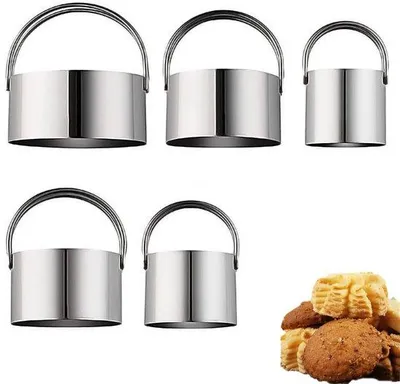 Image de Moules à biscuits ronds en acier inoxydable