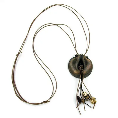 Produktbild von Kette, Ring, altmessingfarben, braun