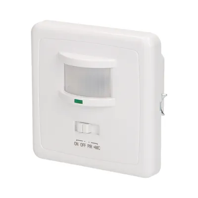 Zdjęcie produktu dla Czujnik ruchu i czujnik dźwięku do gniazda 160 stopni IP20 500W min. obciążenie 40W