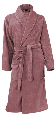 Produktbild von LINNICK Waffel Bademantel Velours - rose - XXL