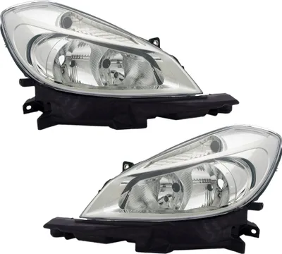Produktbild von TYC Scheinwerfer Set für Renault Clio 3 R 5/2005-4/2009 Chrom H7 LWR Stellmotor