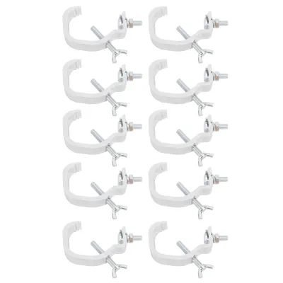 Imagen del producto de Kit de 10 abrazaderas para luces de escenario, compatible con luces móviles. Fabricado en aluminio fundido duradero, fácil de instalar y desmontar, seguro y fiable, adecuado para diversas aplicaciones