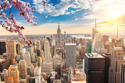 Obrázok produktu pre Dimex, fototapeta MS-5-2975 Manhattan pri západe slnka 375 x 250 cm