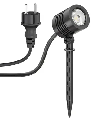 LED-Tuinspot mit Erdspieß, IP65, 4,1 W, 351 lm, kaltweiß, schwarz