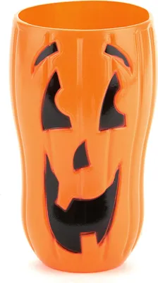 Produktbild von Kürbis-Becher Halloween-Trinkbecher orange-schwarz - Einheitsgröße