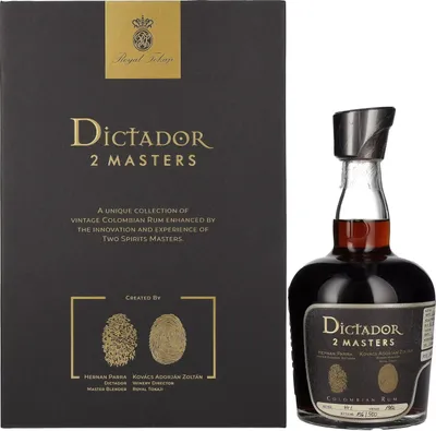 Produktbild von Dictador 2 MASTERS 1982 Royal Tokaji Colombian Rum 44% Vol. 0,7l in Geschenkbox