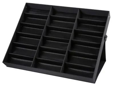 Obrázok produktu pre Úložný box na okuliare s 18 priehradkami – organizér na slnečné okuliare