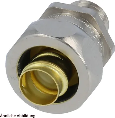 Produktbild von US2-M Metallverschraubung gerade Gewinde M20x1,5 für Schlauch-Außendurchmesser 21,0mm für Schlauch-Innendurchmesser