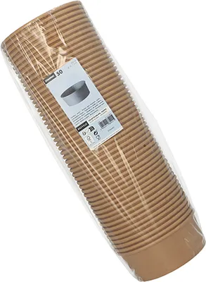Produktbild von 3000 Salatschalen, Pappe rund 750 ml Ø 15 cm · 6 cm braun