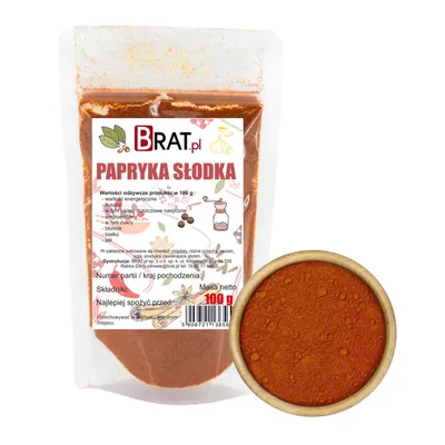 Zdjęcie produktu dla Papryka słodka 100g Brat.pl
